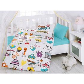 Cotton Box Mutlu Bebek Beyaz Bebek Nevresim Takımı