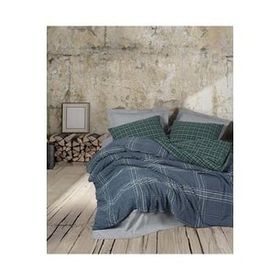 Cotton Box Natureforce Isola Mavi Çift Kişilik 200x220 cm Nevresim Takımı