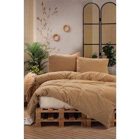 Cotton Box Neat Bej Krem Çift Kişilik 200x220 cm Nevresim Takımı