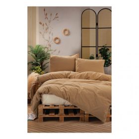 Cotton Box Neat Bej Krem Çift Kişilik 200x220 cm Nevresim Takımı