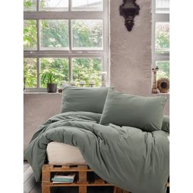 Cotton Box Neat Mint Krem 200x220 cm Çift Kişilik Nevresim Takımı