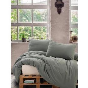 Cotton Box Neat Mint-Krem Çift Kişilik Nevresim Takımı