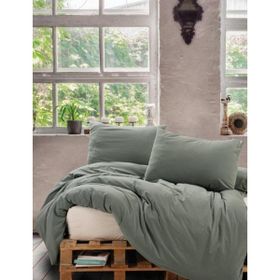 Cotton Box Neat Mint-Krem Çift Kişilik Nevresim Takımı