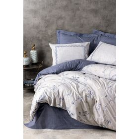 Cotton Box Nitsa Tek Kişilik Lacivert Nevresim Takımı