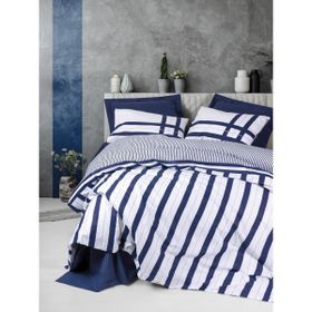Cotton Box Nobil Ranforce Tek Kişilik Nifty Lacivert 160x220 cm Nevresim Takımı