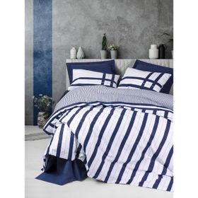 Cotton Box Nobil Ranforce Tek Kişilik Nifty Lacivert 160x220 cm Nevresim Takımı