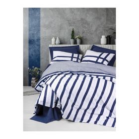 Cotton Box Nobil Ranforce Tek Kişilik Nifty Lacivert 160x220 cm Nevresim Takımı