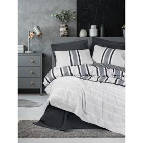 Cotton Box Nobil Ranforce Tek Kişilik Nobby Antrasit 160x220 cm Nevresim Takımı