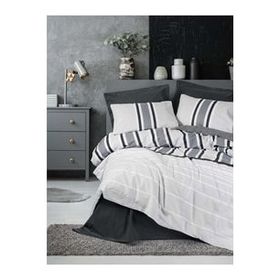 Cotton Box Nobil Ranforce Tek Kişilik Nobby Antrasit 160x220 cm Nevresim Takımı