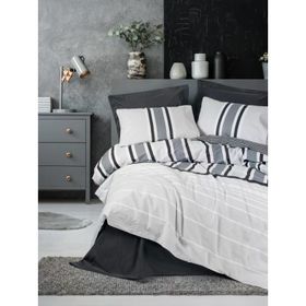 Cotton Box Nobil Ranforce Tek Kişilik Nobby Antrasit 160x220 cm Nevresim Takımı