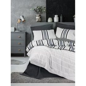 Cotton Box Nobil Ranforce Tek Kişilik Nobby Antrasit 160x220 cm Nevresim Takımı