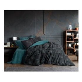 Cotton Box Noche Petrol Dark Tek Kişilik 160x220 cm Nevresim Takımı