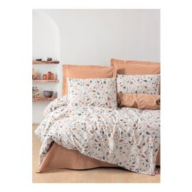 Cotton Box Oniks Karamel Minimal Tek Kişilik Lastikli Çarşaflı Nevresim Takımı