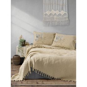 Cotton Box Origin Jakarlı Cappucino Çift Kişilik Pike Takım