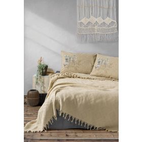 Cotton Box Origin Jakarlı Cappucino Çift Kişilik Pike Takım