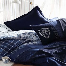 Cotton Box Pablo Masculine Ranforce Lacivert Çift Kişilik Nevresim Takımı