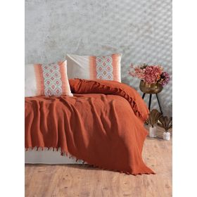 Cotton Box Papina Jakarlı Çift Kişilik Tarçın Pike Takımı