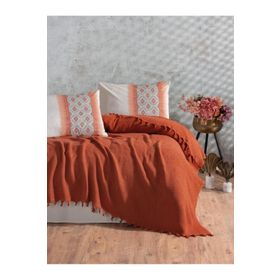 Cotton Box Papina Jakarlı Çift Kişilik Tarçın Pike Takımı