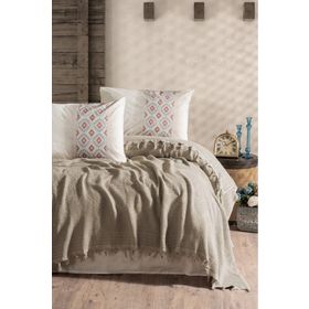 Cotton Box Papina Jakarlı Çift Kişilik Taş Pike Takımı