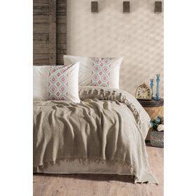 Cotton Box Papina Jakarlı Çift Kişilik Taş Pike Takımı