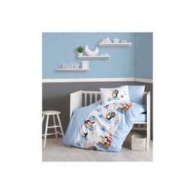 Cotton Box Penguen Mavi Bebek Nevresim Takımı