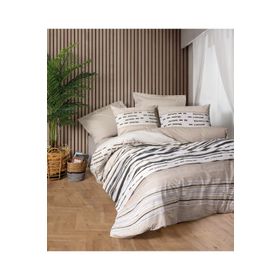 Cotton Box Perry Bej Line Çift Kişilik Nevresim Takımı