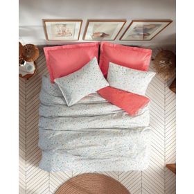 Cotton Box Petite Çift Kişilik Messy Mercan 200x220 cm Nevresim Takımı