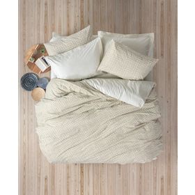 Cotton Box Petite Jot Ranforce Bej Tek Kişilik Nevresim Takımı