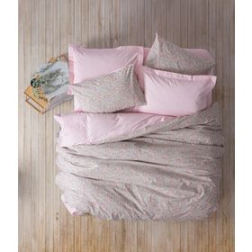 Cotton Box Petite Sihu Pembe Tek Kişilik Lastikli Çarşaflı Nevresim Takımı