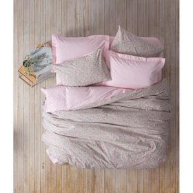 Cotton Box Petite Sihu Pembe Tek Kişilik Lastikli Çarşaflı Nevresim Takımı