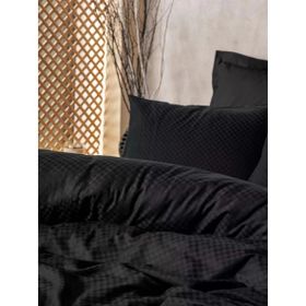 Cotton Box Plaid Ranforce Siyah Çift Kişilik Nevresim Takımı