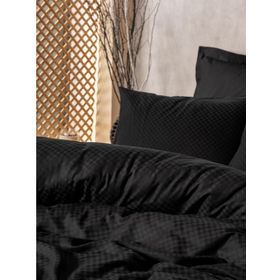 Cotton Box Plaid Ranforce Siyah Çift Kişilik Nevresim Takımı