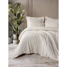 Cotton Box Plaid Ranforce Tek Kişilik Krem 160x220 cm Nevresim Takımı