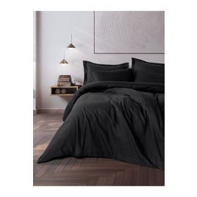 Cotton Box Plaid Ranforce Tek Kişilik Siyah Nevresim Takımı