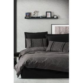 Cotton Box Plain Bitter Antrasit Siyah Çift Kişilik Nevresim Takım
