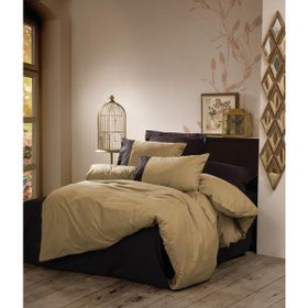 Cotton Box Plain Çift Kişilik Yeşil Siyah Nevresim Takımı