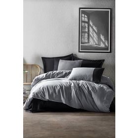 Cotton Box Plain Gri Çift Kişilik Nevresim Takımı