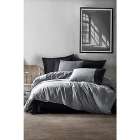Cotton Box Plain Gri Çift Kişilik Nevresim Takımı