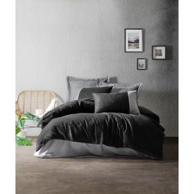 Cotton Box Plain Gri Çift Kişilik Nevresim Takımı