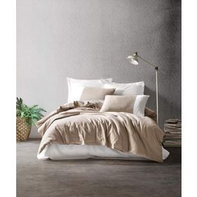 Cotton Box Plain Line Vizon-Krem Tek Kişilik Nevresim Takımı