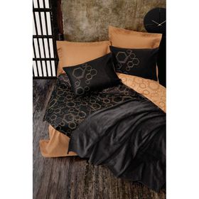 Cotton Box Plain Pamuk Dawn Bakır Battaniyeli Tek Kişilik Nevresim Takımı