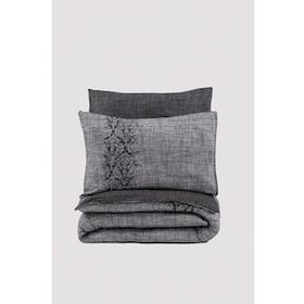 Cotton Box Plain Sooty Gri Çift Kişilik Nevresim Takımı