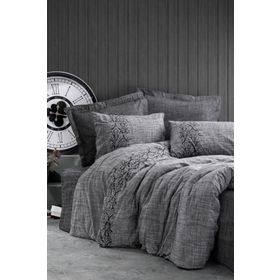 Cotton Box Plain Sooty Gri Çift Kişilik Nevresim Takımı