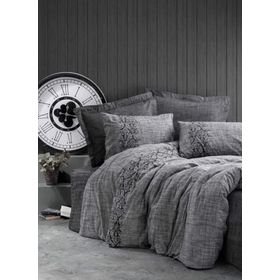 Cotton Box Plain Sooty Gri Çift Kişilik Nevresim Takımı