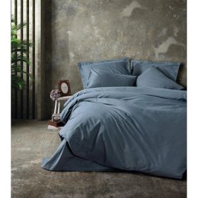 Cotton Box Plain Tek Kişilik Antrasit 160x220 cm Nevresim Takımı