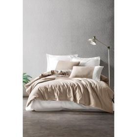 Cotton Box Plain Tek Kişilik Vizon Krem Nevresim Takımı