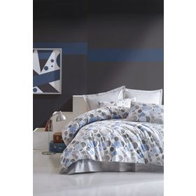 Cotton Box Poly Mavi Tek Kişilik Nevresim Takımı