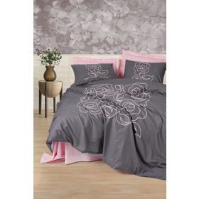 Cotton Box Primula Pembe Brode Ranforce Çift Kişilik Nevresim Takımı