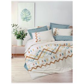 Cotton Box Puff Nakışlı Çift Kişilik Mellow Mint 200x220 cm Nevresim Takımı