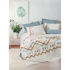 Cotton Box Puff Nakışlı Çift Kişilik Mellow Mint 200x220 cm Nevresim Takımı